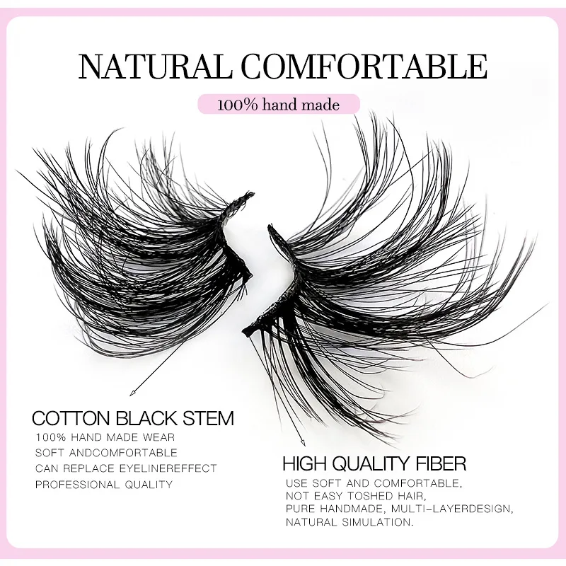 End Eye Half False Eyelashes Wholesale Private Label Strip Vegan Faux Mink False Lashes 3D Faux Cils Eyelash