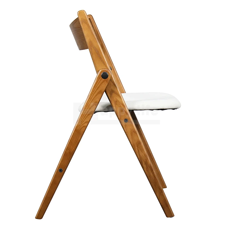 Modern Design Antique Vintage Foldable Solid Wood Chair For Indoor Restaurant Cafe Balcony Garden Manufacturer Wholesale