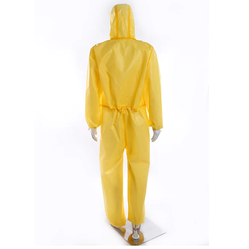 TYPE 3/4/5/6B OEM Disposable Chemical Red 82gsm PP+PE Nonwoven Fabric Coverall