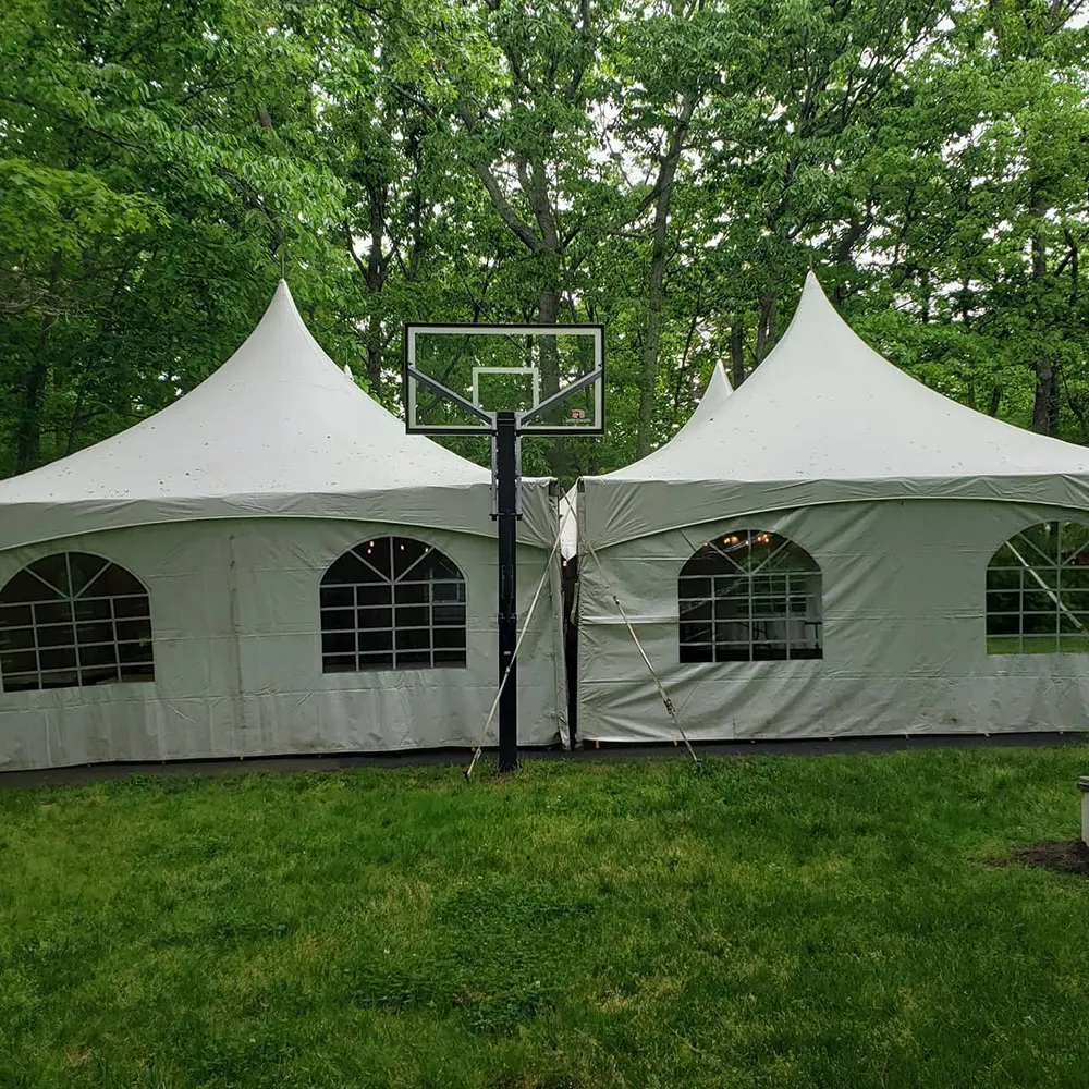 20x20  High Pagoda Frame Style Party Tent White Commercial Grade Canopy for Weddings, Graduations, Parties, and Events