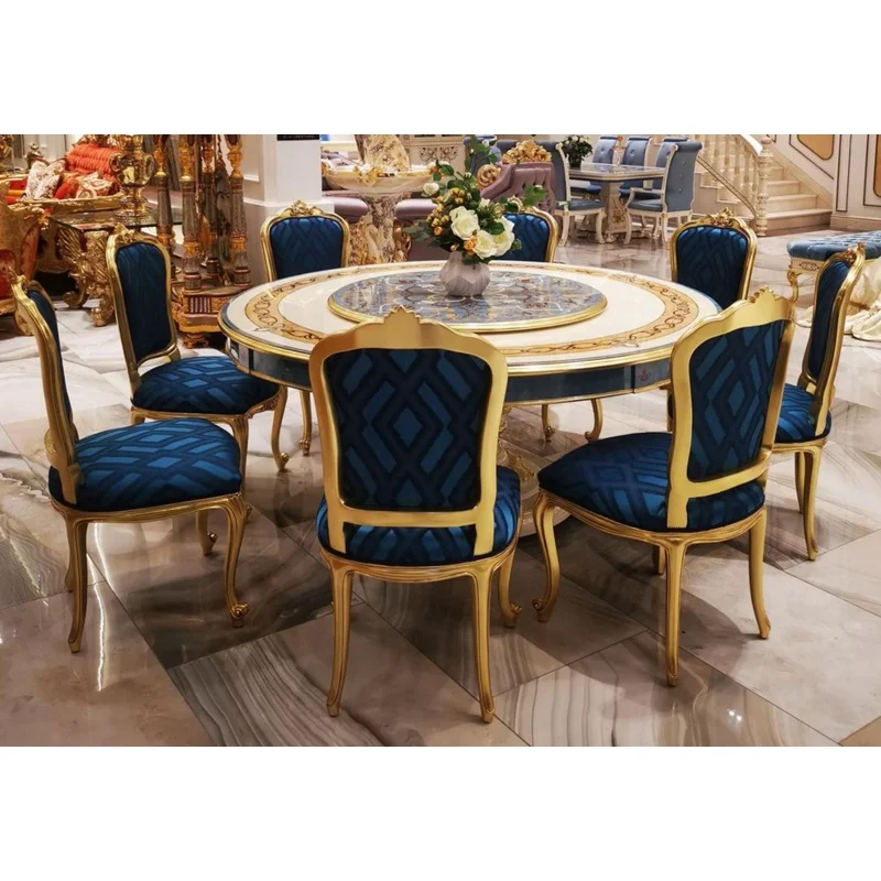 New arrival classical style Luxury Italian Baroque Style Palace Hand Carved Long Dining Table
