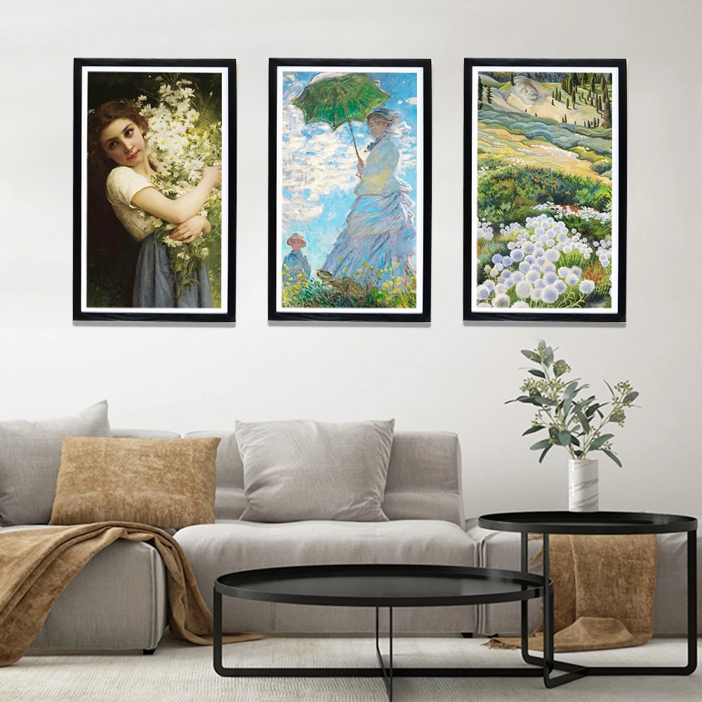 Smart Wifi Digital Photo Frame with App 32 Inch 1920*1080 FHD OEM Clock Wood Large Photo Frame Display Frame Screen 16GB