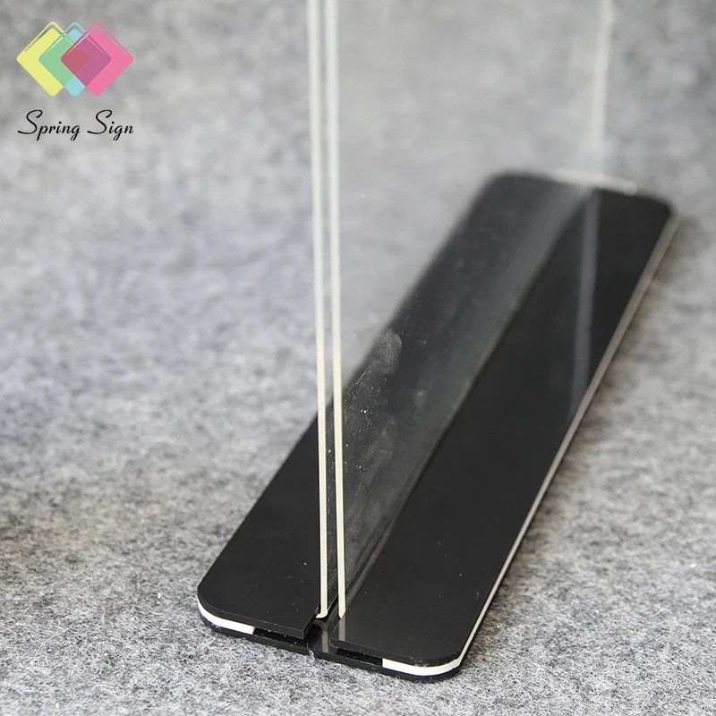 Spring Sign Cheap A4 A5 Acrylic Sign Holder 8.5 x 11 Clear Acrylic Table Menu Stand