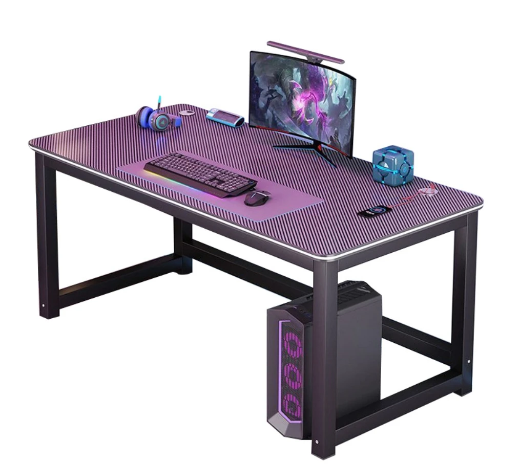 Multi Color Home Office Sturdy Black Gaming Writing Desk Gaming Desk for Gamer Gaming Table With RGB Office Computer Table