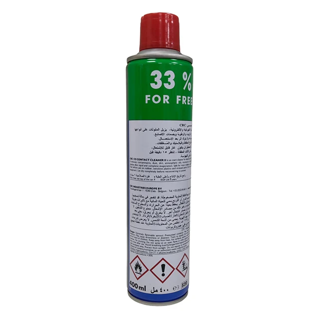 CRC - Co-Contact Cleaner Spray 400ml for cleaning relays, switches, circuit breakers