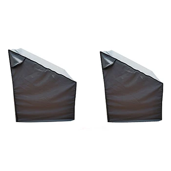 All Weather Outdoor Furniture Covers Windproof Oxford Fabric Patio Chair Cover With Secure Buckle Straps