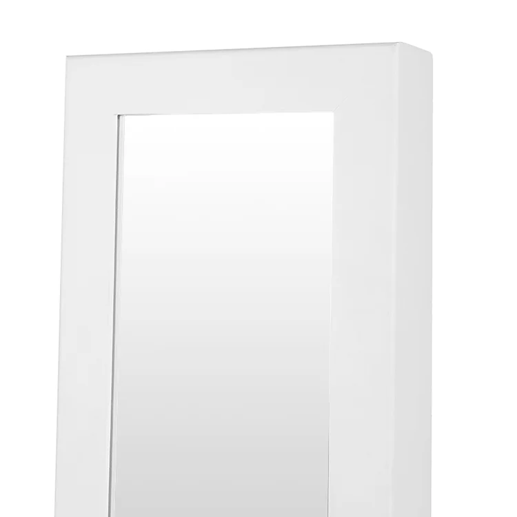 factory custom bedroom body mirror full-length mirror gym home fitness large standing floor mirror with jewelry cabinet