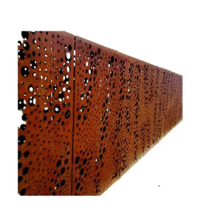 Custom Laser Cutting Residential Iron Fences And Gates Powder Coated Corten steel fencing trellis