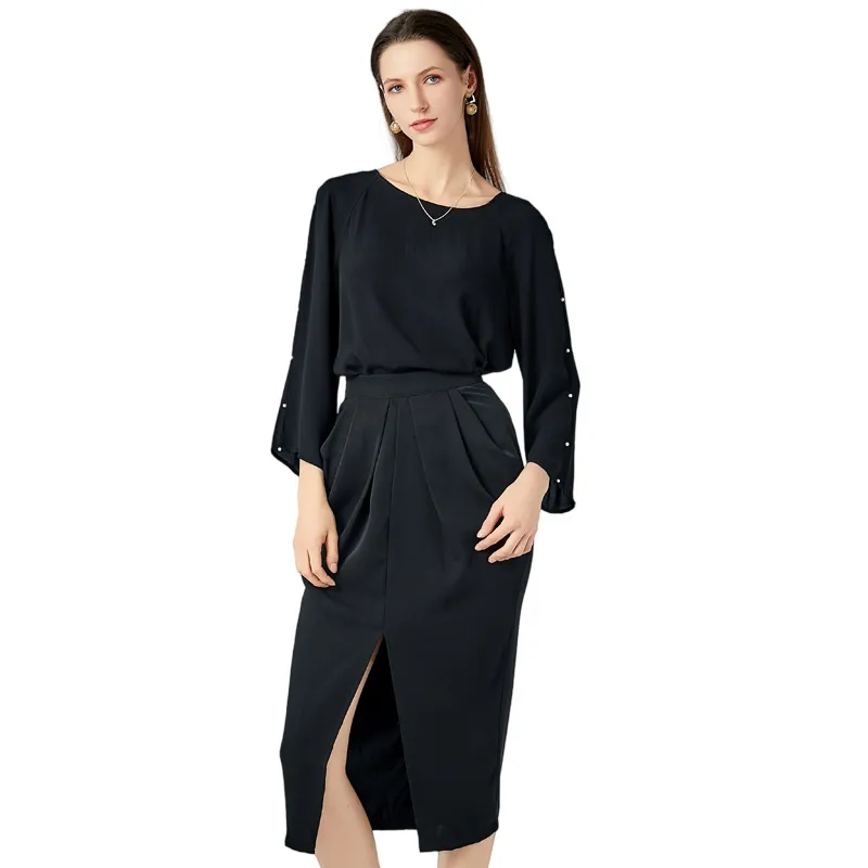 Best Selling Wholesale Fashion Design For Arabic Silk Muslim Black Abaya Dubai Islamic Clothing Women Muslim Satin Kimono Abaya