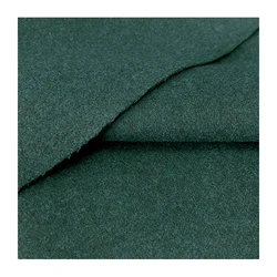 Deep Green Double sided wool fabric for winter overcoat fabric