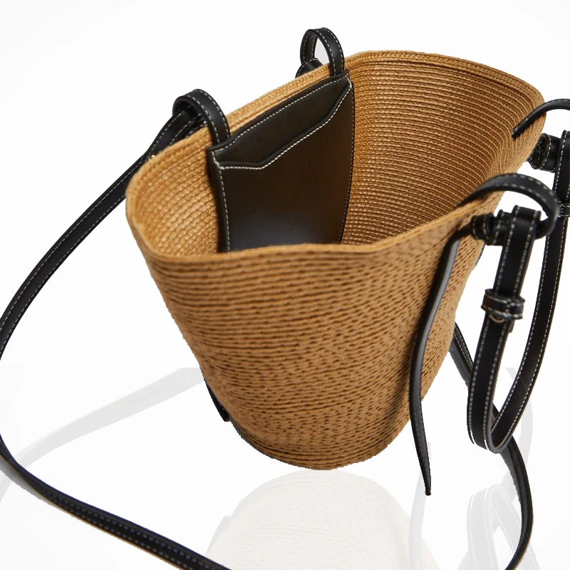 Плетеная женская сумка с кисточками из ПП, подходит для путешествий, пляжа, женская сумка