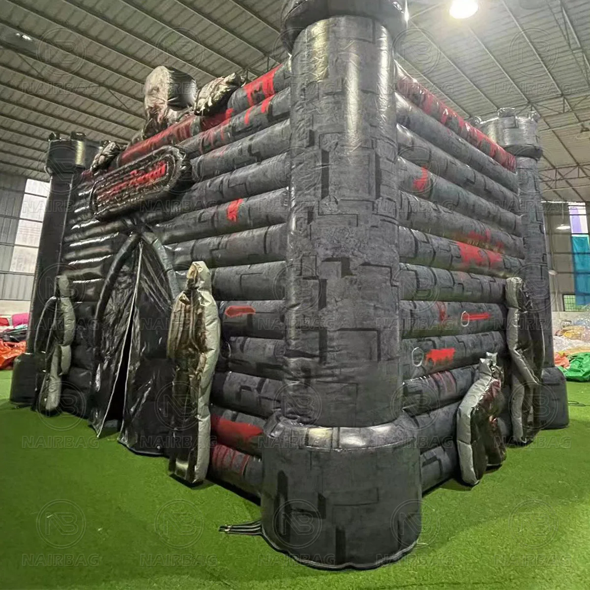 Mobile Inflatable Escape Rooms Outdoor Entertainment Events Portable Inflatable Haunted House With Tunnel
