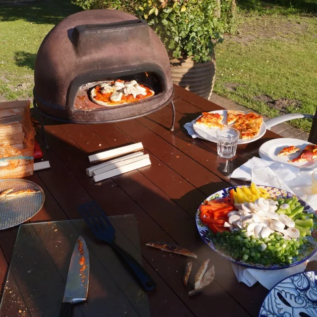 Hot Sale High Temperature Resistance BBQ Clay Mexican Wood Fired Pizza Oven