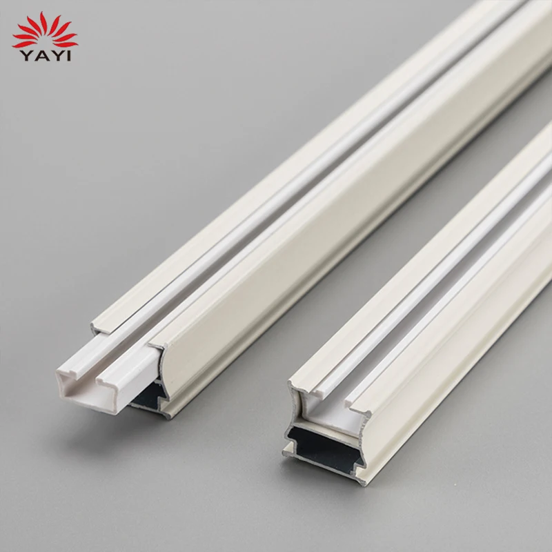 Aluminum alloy straight rail silent guide rail ultra-thin curtain track pulley curtain poles