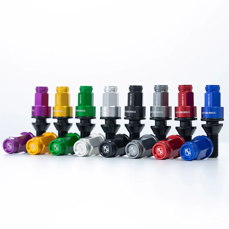  20Pcs/Set 7075-T6 Custom Aviation Grade Aluminum Alloy Wheels Nuts Wheel Bolt Cover