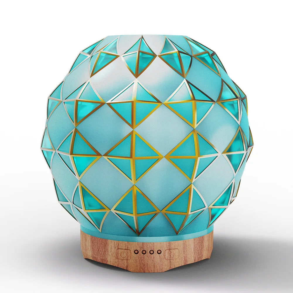 Green Diamond Glass Fragments Fragrance Diffuser Glass Spray Machine Essential Oils Diffuser