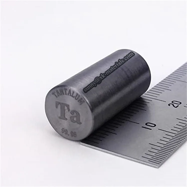 Xinkang ASTM B365 99.95 % Purity Annealed Tantalum Ingot Rod Bar Price Ta Tantalum Lump On Sale