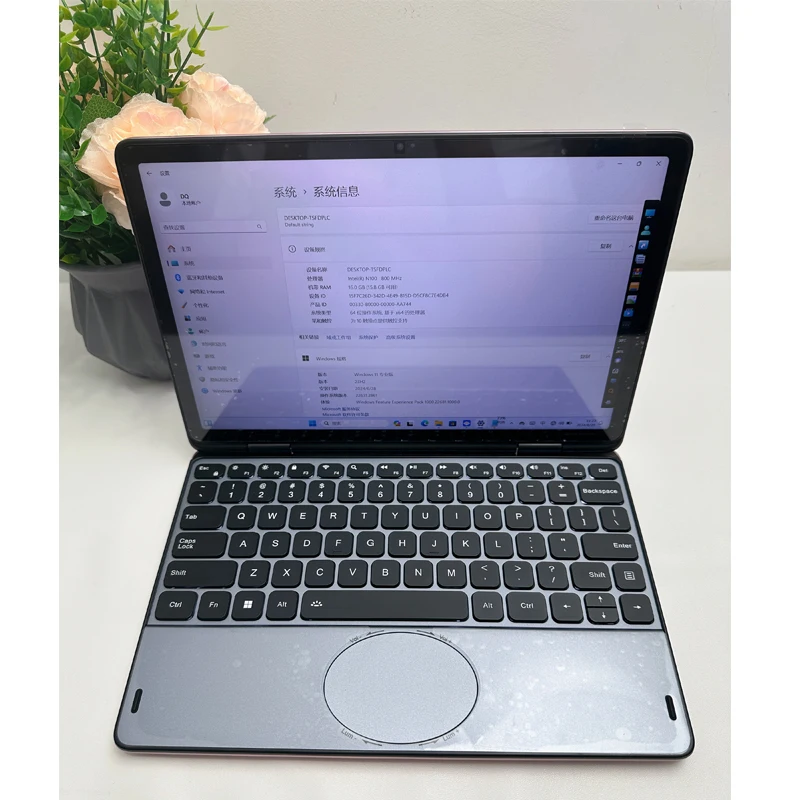 Hot Sale Oem Laptops New Design 11 Inch N100 Quad Core Yoga 360° Flip Notebook Backlit Keyboard Intel Win 11 Business Laptop