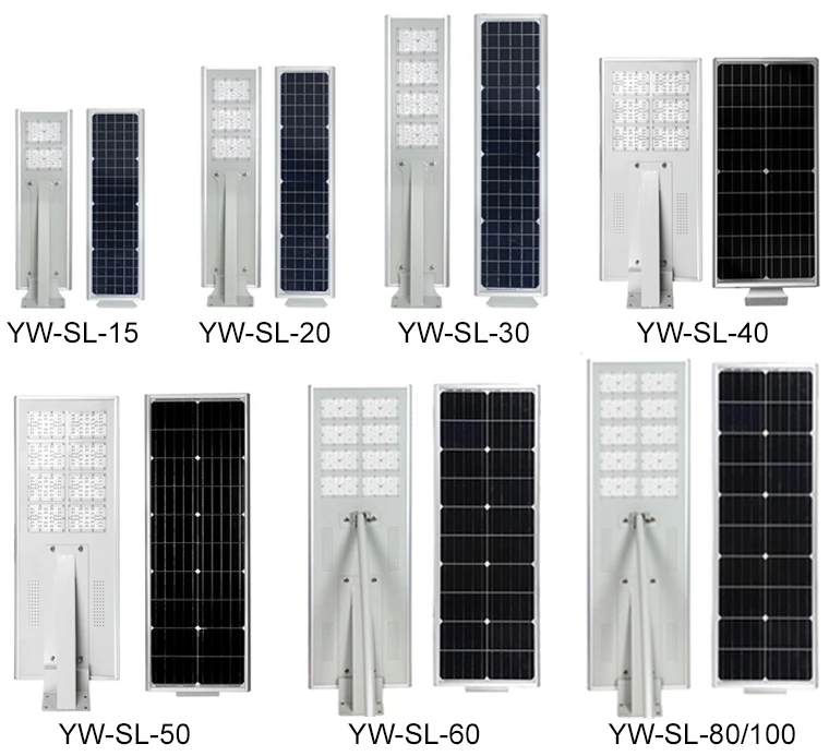 Outdoor Solar Lighting with Solar Panel Lamp Solar Lights Solar Led Exterior Dimmable Light LED Aluminum Street Road