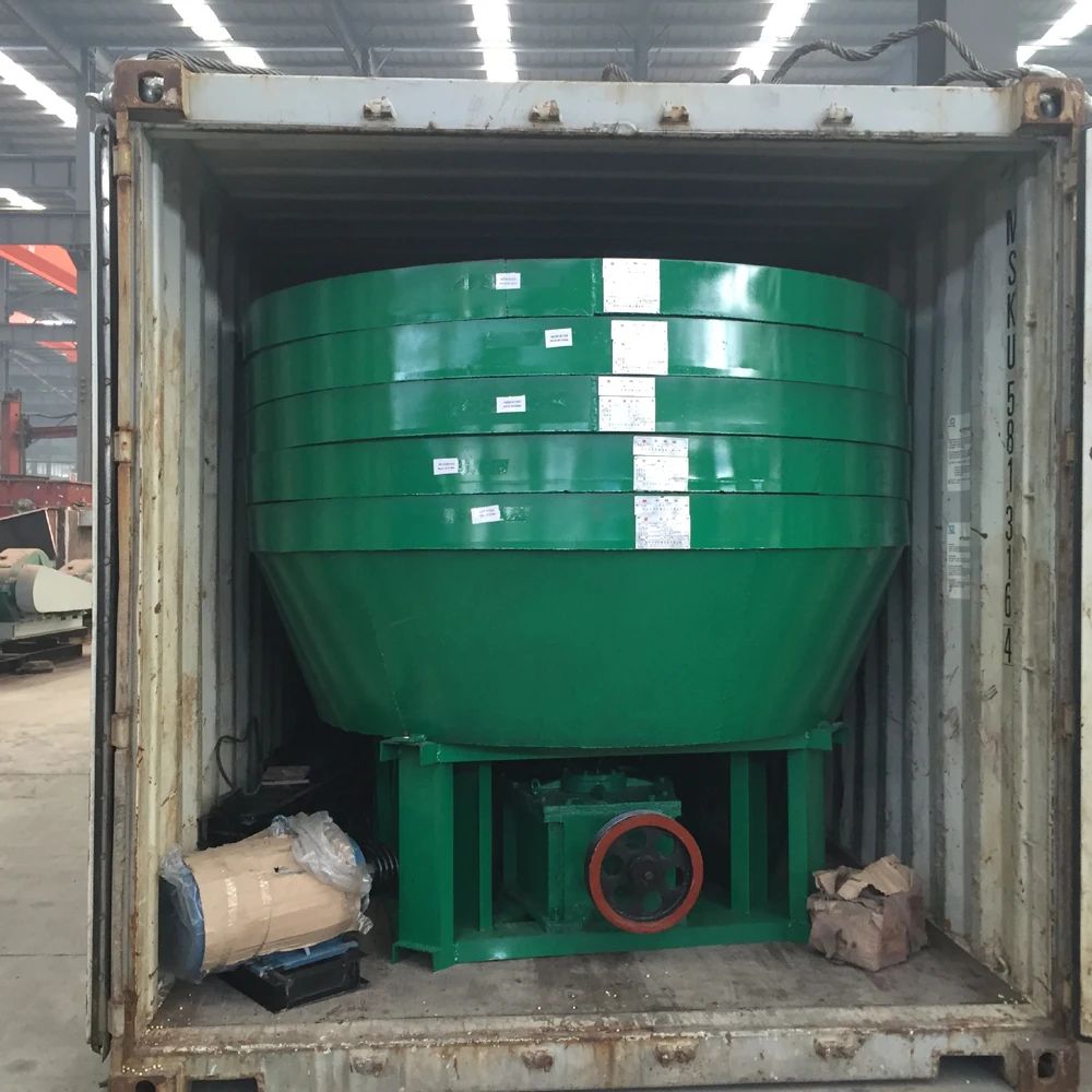 hot sale round roller milling machine gold grinding mill wet pan mill 1100 1200