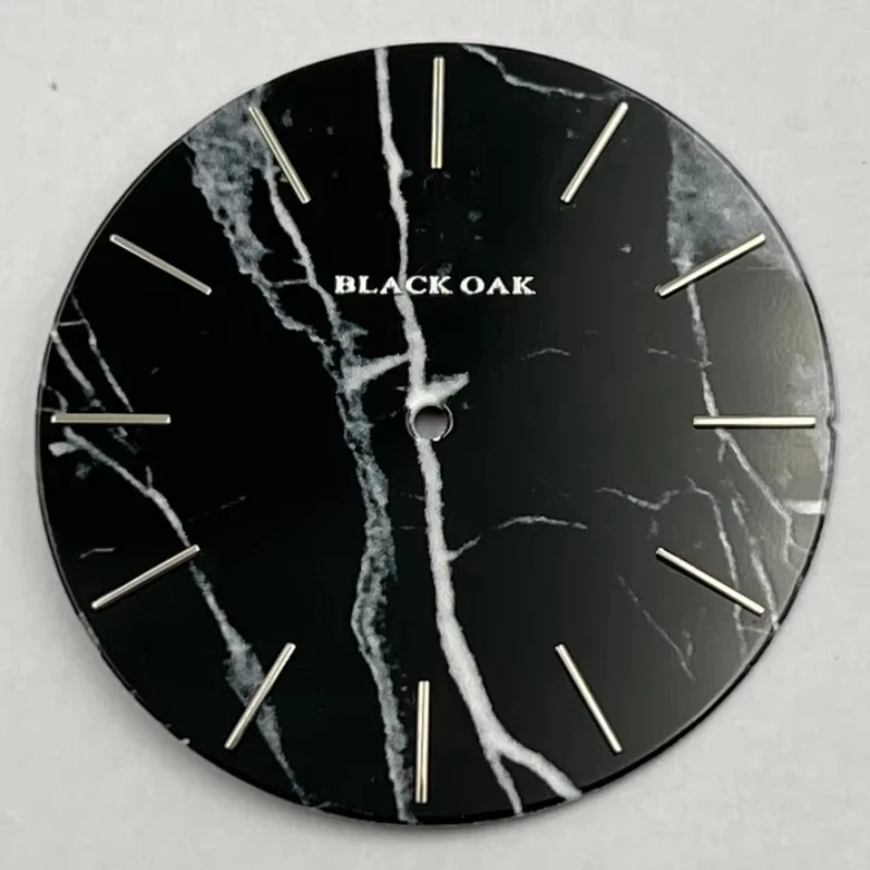 Factory Custom New 28.5mm Sandstone Stone Large Dial Watch Luxury Aventurine Watch Dial for Seiko NH35 Movements