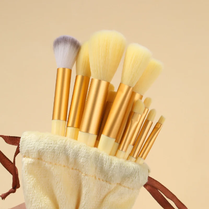 13pcs Makeup Brushes Set Premium Synthetic Foundation Blending Face Powder Eye Shadow Concealer Make up Brushes Tool Kit