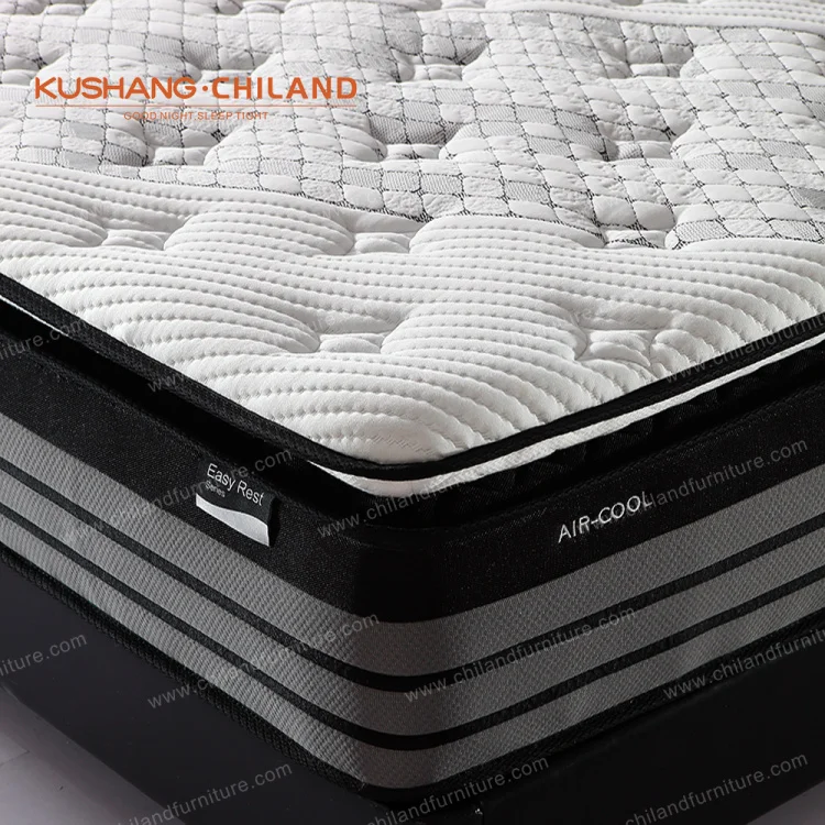 High quality mattress queen size king size compression pocket spring memory foam bed mattress is best for hotels