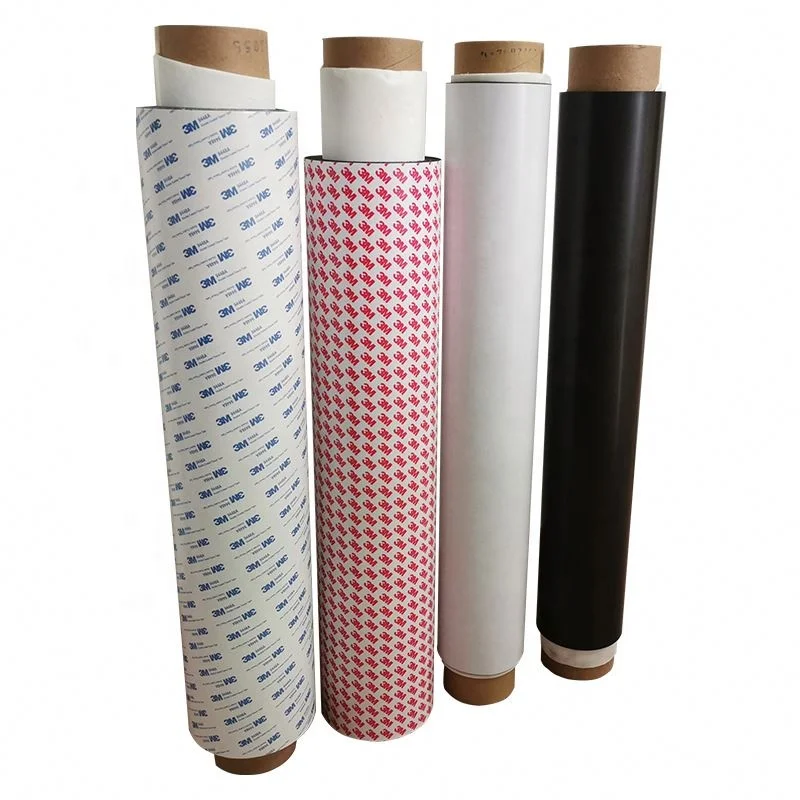 a4x0.5mm water -based indoor adhesive rubber magnetic sheet with self adhesive magnetic vinyl with glue