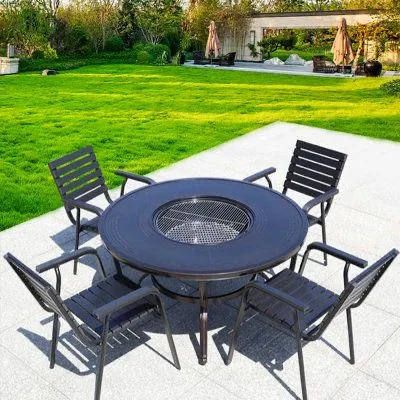factory outlet  Restaurant Resort BBQ Metal Aluminum Alloy Dinner Patio Outdoor  Picnic Dining Camping Barbecue Garden Tables