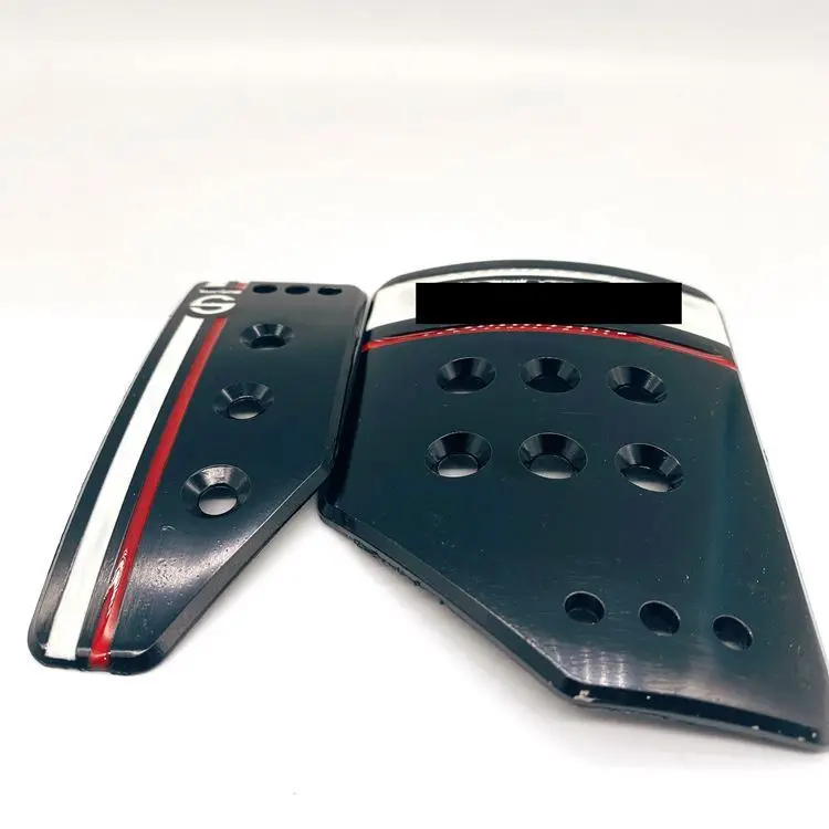 Car Accelerator Pedal Modified Universal Clutch Aluminum Alloy Brake Pedal Plate Mat Pedals Automatic Manual