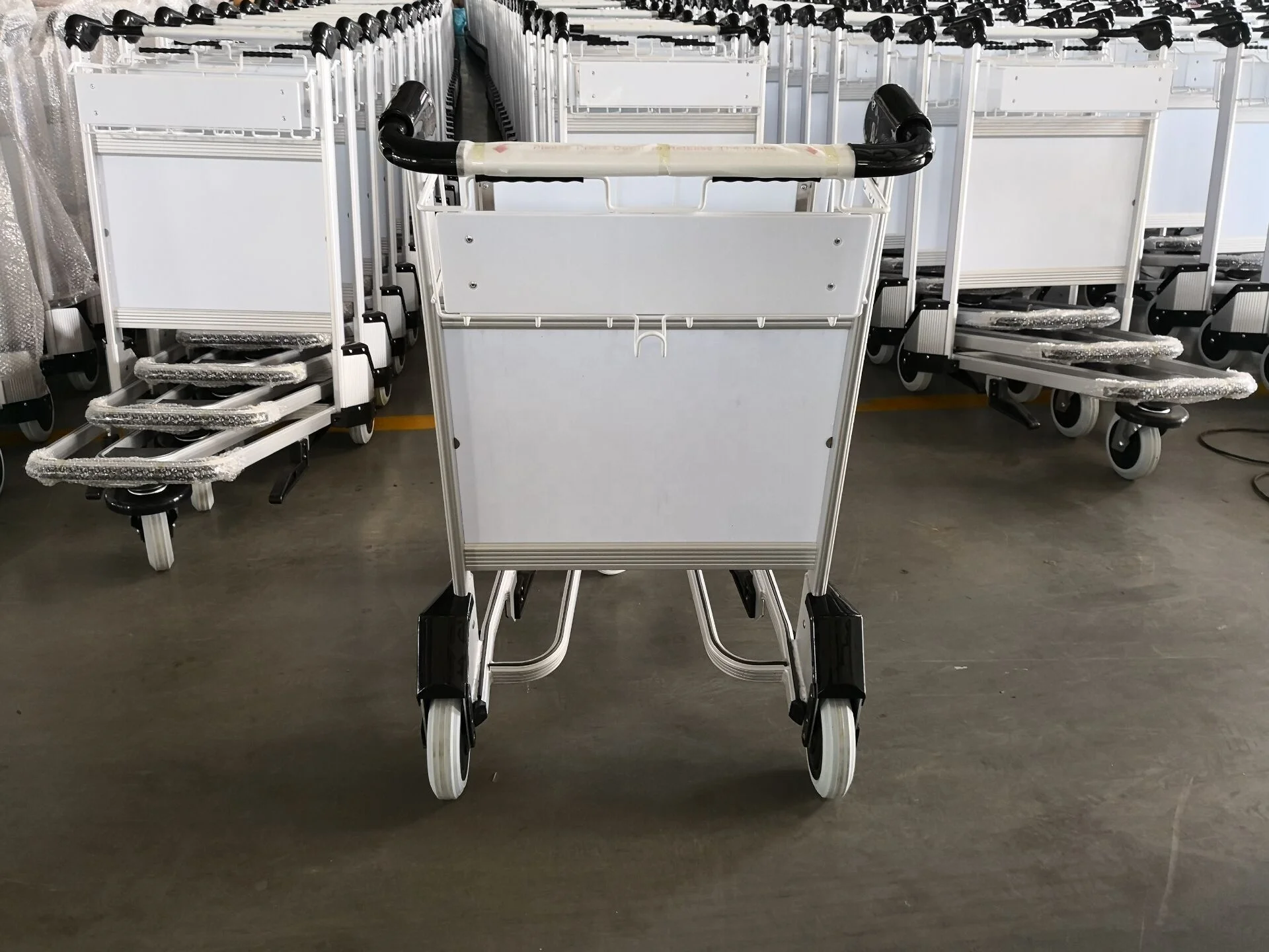 Factory Supply Aluminum Alloy Airport Luggage Trolley Hand Carts Airline Passenger Truck Airport Baggage Trolley Airport Cart