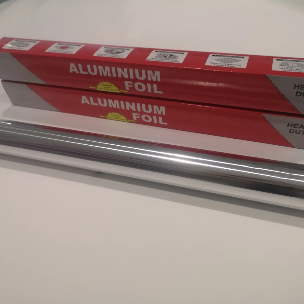 High Sales 72 M Silver Aluminum Heavy Duty 100 Meter Silver Food Wrapping Foil Hot Selling Silver 50 Meter Aluminium Foil