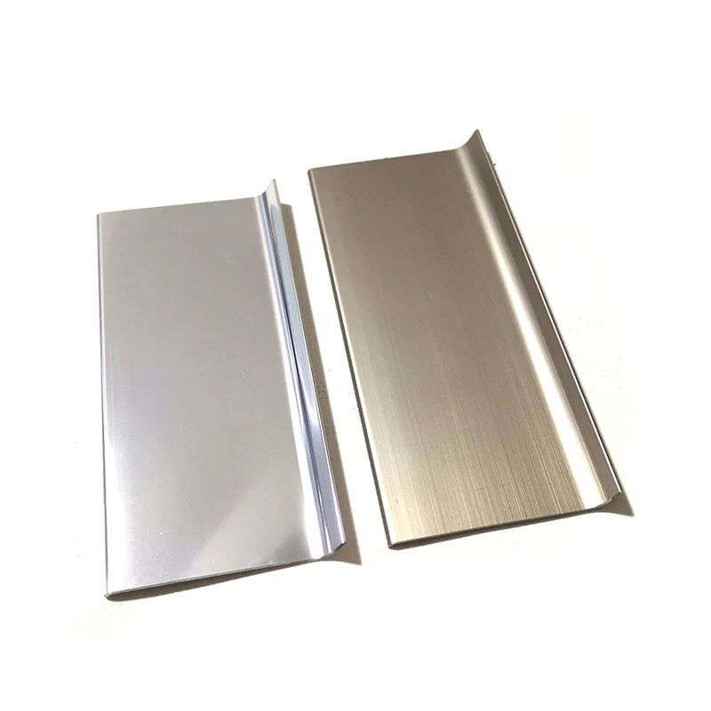 Aluminum Alloy Edging Edge Tile Strip Trims Bright Gold Surface Cant Transition Square Skirting Board