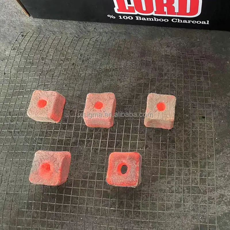 Nanchang Sigma Smokeless Made From 100% Bamboo Sawdust Square Bamboo Shisha Hookah Charcoal