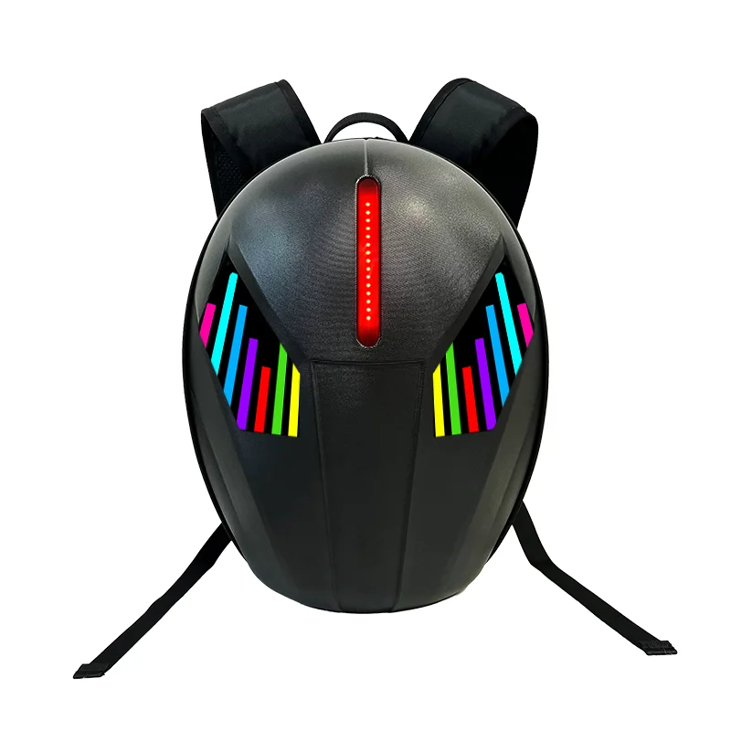 New LED Eye Motorcycle Bag Waterproof DIY Backpack APP  Motorcycle Backpack Riding Bag LED Eye Display Screen Night Knight