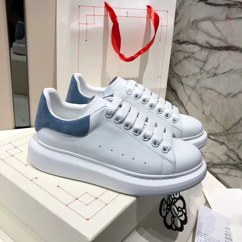 Кроссовки McQueen Роскошные Дизайнерские кроссовки на массивной платформе увеличивающие плоскую подошву обувь для