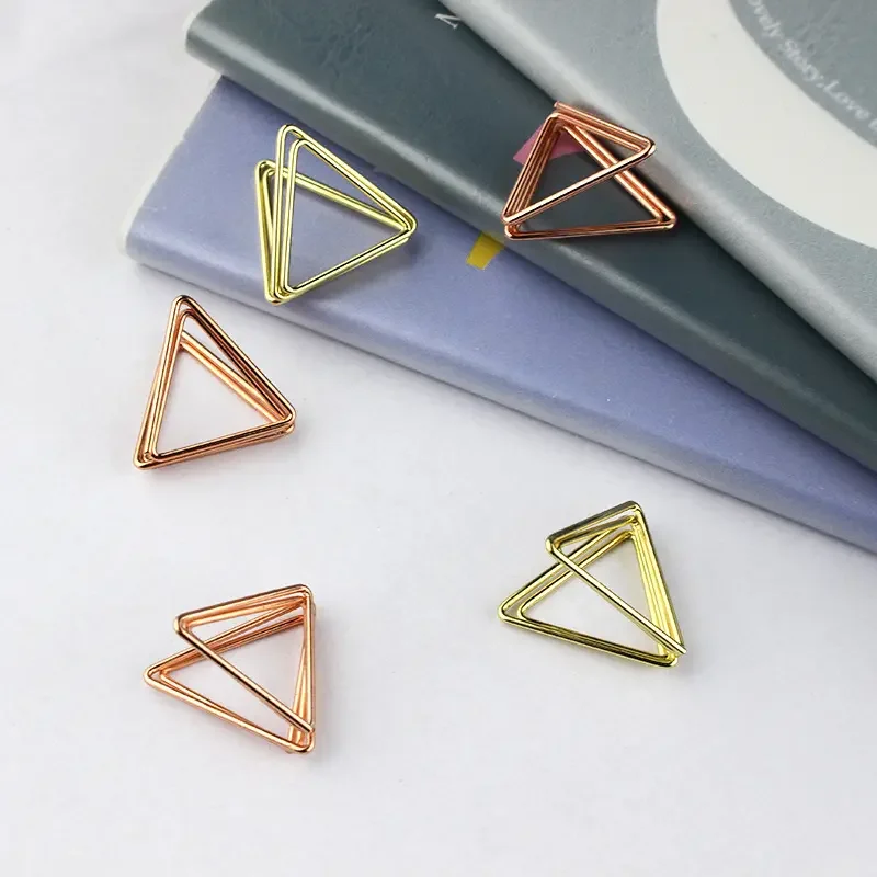 Iron Metal Triangle Shape Card Stand Paper Clip Note Seat Memo Clips Metal  Sticky Note Holder
