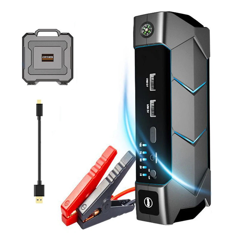 FORCENTRA Factory Multi-function Portable Car Battery Charger 12v Jumper Booster Power Bank Car Jump Starter for Auto Emergency