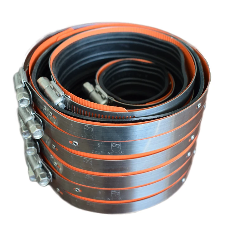 Type A Coupling Pipe Joint Clamp Heavy Duty Stainless Steel Hose Clamps Metal Clamping Band