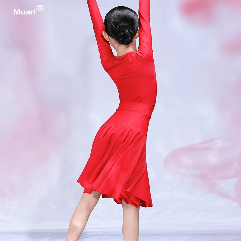 Ballroom Tango Children Latin Salsa Dance Dress Girl Kids Competition Practice Outfits dance dress
