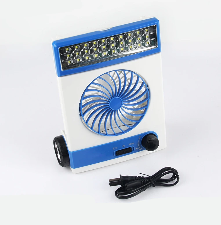 
Best Portable Solar Light Fan Mini Handle Cooling Fan With Eye Protection Lamp Highlight LED Flashlight for Outdoor 