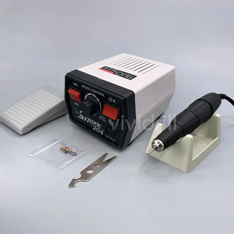 Factory manufacturer strong 204 102L electric nail file 35000 rpm drill for acrylic nail kit tools OEM private logo