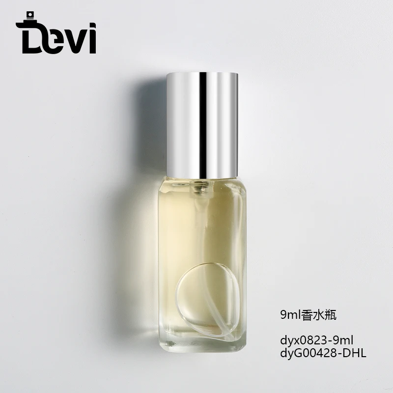 Devi Wholesalers Refillable Empty 9ml 10ml Mini Glass Perfume Tester 3ml perfume oil bottles Sample Perfume Bottle