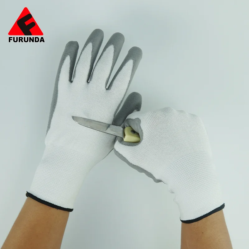 PU Palm Coated Nylon Safety Working Glove