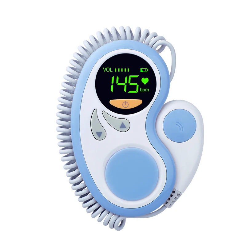 Yonker doppler fetal portatil baby heart rate monitor ultrasonic pocket fetal doppler pregnancy heartbeat monitor