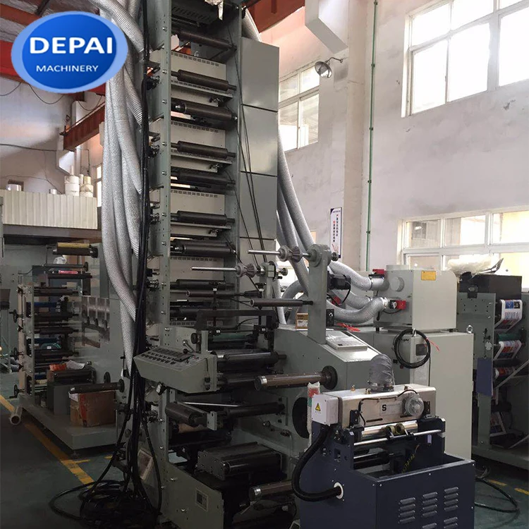 High Speed 4 Color Paper Cup Blank Fan Flexo Printing Press Machine