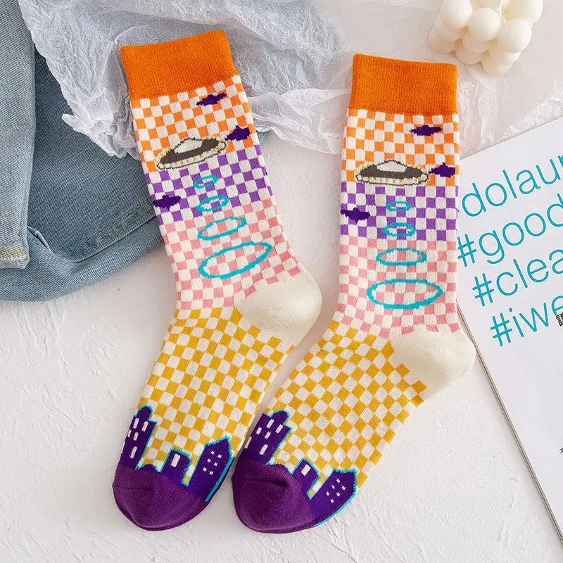 China Factory Wholesale Childhood Game Section Simple Design Cute Socks For Kids Cartoon