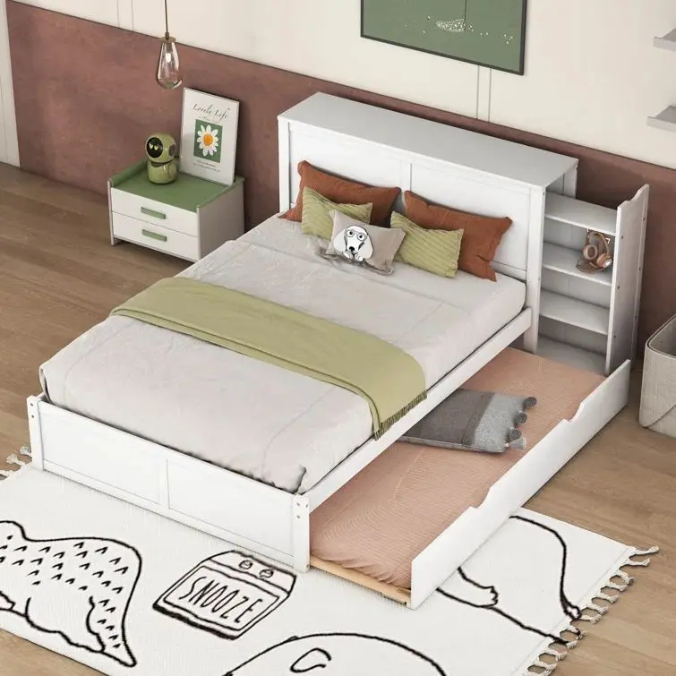 Factory Direct Sale Wooden House Frame Loft Bunk Bed Children Bed