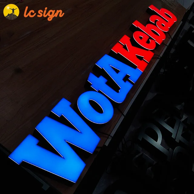 high quality acrylic Super slim acrylic lighted sign acrylic LOGO LED edge lit sign holder with aluminum base sign