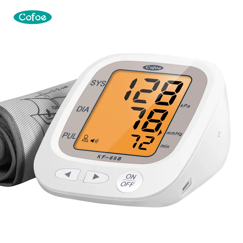 USB Interface Household Medical Upper Arm Digital Blood Pressure Monitor With Voice Broadcast